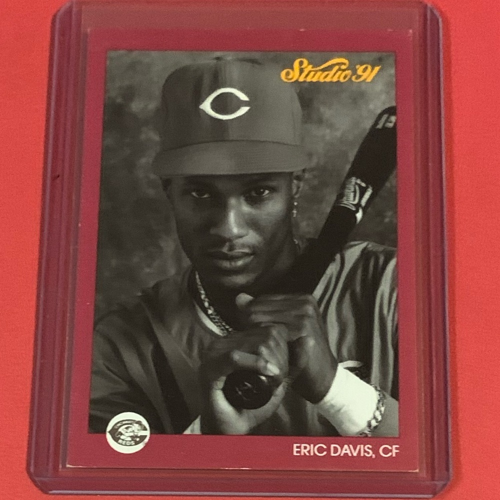 Eric Davis #162 1991 Leaf Studio Baseball Trading Card